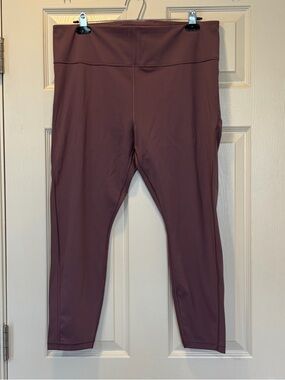 Athleta Women’s Ultimate Stash Pocket 7/8 Tight Pockets Light Purple XL